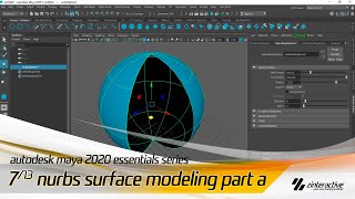 What are Maya Nurbs Primitives  Autodesk Maya Essentials Series  Lesson 713  Part A [upl. by Mallon]