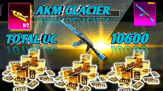 9 Material 🔥AKMM416 GLACIER ❤️ New Crate opening 10600 UC akmglacier m416glacier bgmi gdigaming [upl. by Aenet]