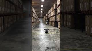 Infinium Scan Drone landing autonomously in a warehouse  automated inventory stocktaking by drones [upl. by Petuu323]