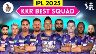 TATA IPL 2025  Kolkata Knight Riders Squad  KKR Players List  KKR Squad for IPL 2025 [upl. by Clarise]