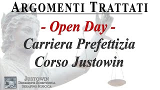 Justowin Open Day Carriera Prefettizia [upl. by Ahsiekram15]