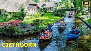 Giethoorn Netherlands 🇳🇱  The Venice of the North 4K UHD [upl. by Ecnarretal]