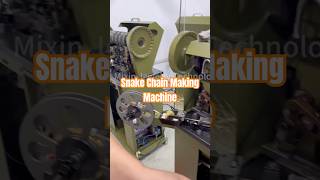 Snake Chain Machine Gold Silver Flat Snake Chain Round Snake Chain Making Machine Factory Direct [upl. by Rizika]