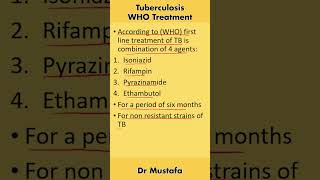 Tuberculosis Antibiotic lines of treatment according to WHO [upl. by Naerad]