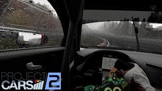 Project CARS 2  Drivers Eye  Audi R8 LMS Nordschleife in the Rain  VR Gameplay [upl. by Sweatt]