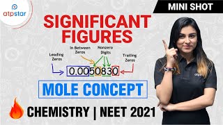 How to find Significant figures  Mole Concept Class 11  Anushka mam  ATP STAR [upl. by Alimak]