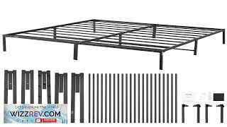 VEVOR 14 Inch King Metal Bed Frame Platform No Box Spring Needed Review [upl. by Yajet]