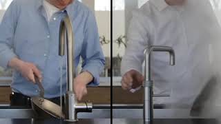 Mixer tap vs Quooker Fusion  cleaning pans [upl. by Carver216]