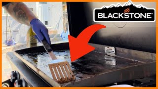 How To Clean A Blackstone Griddle Tutorial  ALL DETAILS EXPLAINED [upl. by Enimzzaj901]