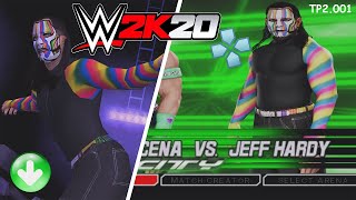 WWE 2K20 AndroidPPSSPP  TP2001  Jeff Hardy 2K20 Textures for v20 [upl. by Lebiram]