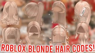 Aesthetic BLONDE HAIR CODES WITH LINKS  ROBLOX BLOXBURG BROOKHAVEN BERRY AVENUE [upl. by Cad676]