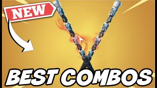 BEST COMBOS FOR NEW WIDOWS FANGS DUAL PICKAXE  Fortnite [upl. by Roumell]