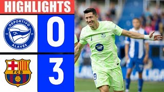 Alaves vs Barcelona 03 Resumen LaLiga 2425 barca vs alaves [upl. by Sulohcin]