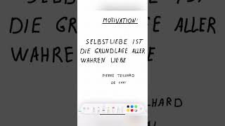 „Selbstliebe ist die Grundlage aller wahren Liebe » – Pierre Teilhard de Chardin [upl. by Stein892]