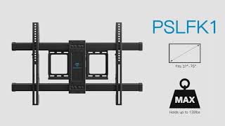 ‎PSLFK1 FullMotion TV Wall Mount for 37″–75″ TVs  Dual Arms Ensure Impressive Flexibility [upl. by Nylirrehs]