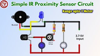 how to make IR Proximity sensor  diy longrange obstacle detector circuit [upl. by Anilam969]