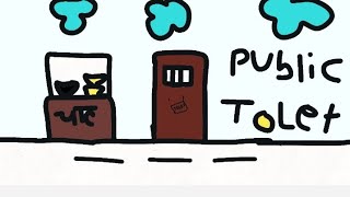 public toilet animation story 🤣🤣NOTYOURTYPE [upl. by Sherurd352]