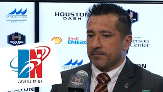 Press Conference Houston Dash Present Head Coach Fran Alonso [upl. by Eillam]