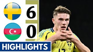 🟡Sweden vs Azerbaijan 60 Extended HIGHLIGHTS  UEFA Nations League [upl. by Iaverne63]