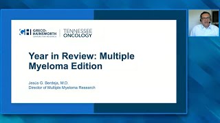 Chimeric Antigen Receptor TCell Therapy Bispecific Antibodies and ADCs for MM Jesús G Berdeja MD [upl. by Ahsrav927]