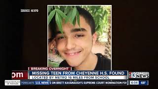 Las Vegas police say missing teen found safe [upl. by Elaynad]