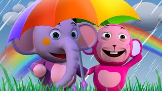 Baarish Aayi Cham Cham Cham ⛈⛱  Hindi Rhymes For Kids [upl. by Trevah]