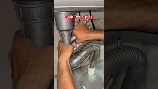 sink drain pipe fitting plumbing tipsshorts [upl. by Kaila]