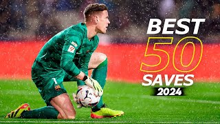 Best 50 Goalkeeper Saves 2024  HD 12 [upl. by Meensat]