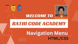 Create Navigation Menu  HTML CSS [upl. by Ttihw]