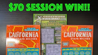 70 SESSION WIN NEW SERIES  CA SCRATCHERS [upl. by Retla]