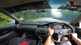 Genting Touge 峠 Stage 1 Chasing FD2R EG6  1652022  本田 Honda EG6 [upl. by Mahmoud]