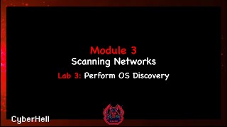 CEH Module 3 Lab 3 Perform OS Discovery [upl. by Erbua]