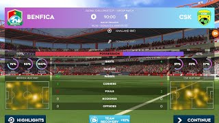 Epic Showdown Benfica vs CSK 01  Haalands LastMin Heroics  Global Challenge Cup Group match [upl. by Niko419]