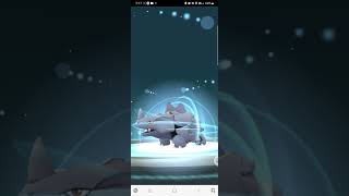 Evolving rhyhorn into rhydon evolve pokemon mobilegame pokemongo viralshort [upl. by Ordisy]