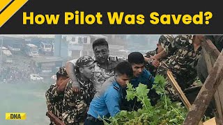 Nepal Plane Crash How Pilot Was Saved From The Crash  Kathmandu Airport [upl. by Llennahc]