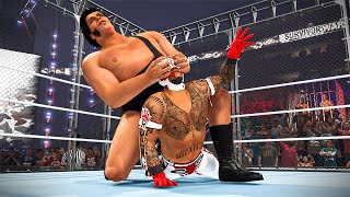 4 HIGH FLYERS vs 4 GIANTS WWE 2K23 [upl. by Zanze906]