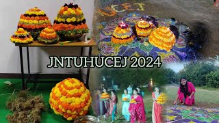 JNTUHUCEJ 2024 Bathukamma Celebrations🙏✨🌷🌹 [upl. by Aramahs284]