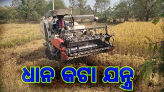 ଧାନ କଟା ଯନ୍ତ୍ର Dhan kata machine [upl. by Eissalc939]