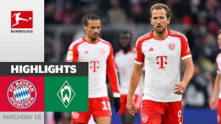 FC Bayern München  SV Werder Bremen 01  Highlights  Matchday 18 – Bundesliga 202324 [upl. by Hali928]