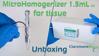 microHomogenizer™ 15mL kit for tissue Unboxing [upl. by Lindy]