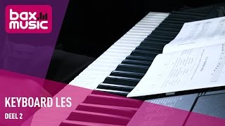 Keyboard Les 2 Noten lezen en vingerzetting  Bax Music [upl. by Uzziel251]