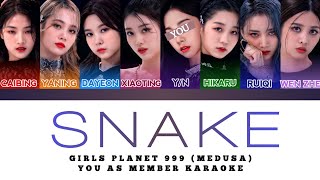 EASY LYRICS MEDUSA  SNAKE GP999 YOU AS MEMBER KARAOKE [upl. by Sucramraj173]