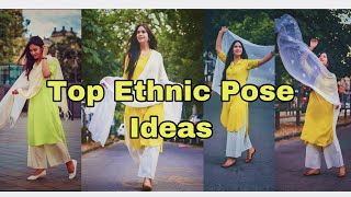 Top Poses for Girls in Ethnic Wear  Pose With Dupatta  Suit amp Kurtis pose MYClicks Instagram [upl. by Nanyt948]