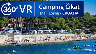 VR 360° Camping Čikat  Mali Lošinj [upl. by Gannie876]