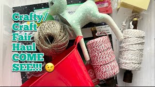 CraftyCraft Fair Haul Dollar Tree Michaels Target HomeGoods COME SEE [upl. by Gnehp]