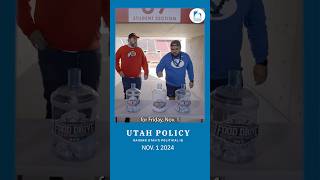 Ute and Cougs Unite to Tackle Hunger utpol shorts utahnews election2024 utahhomes votecounting [upl. by Nhar]