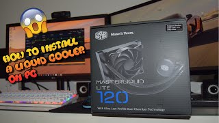 Cooler Master MasterLiquid 120mm lite Unboxing  Installation amp Testing AMD Ryzen [upl. by Sseb]