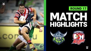 Raiders v Roosters  Round 17 2020  Telstra Premiership  NRL [upl. by Yelyab]