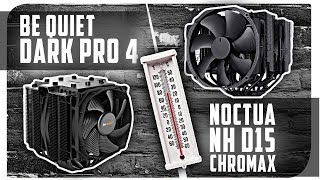 be quiet DARK ROCK PRO 4 VS Noctua NHD15 chromax 9900KF50 [upl. by Nannie649]