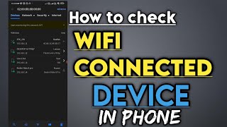 how to check wifi connected devices in mobile  how to check my wifi connected devices in hindi [upl. by Lotsirk]